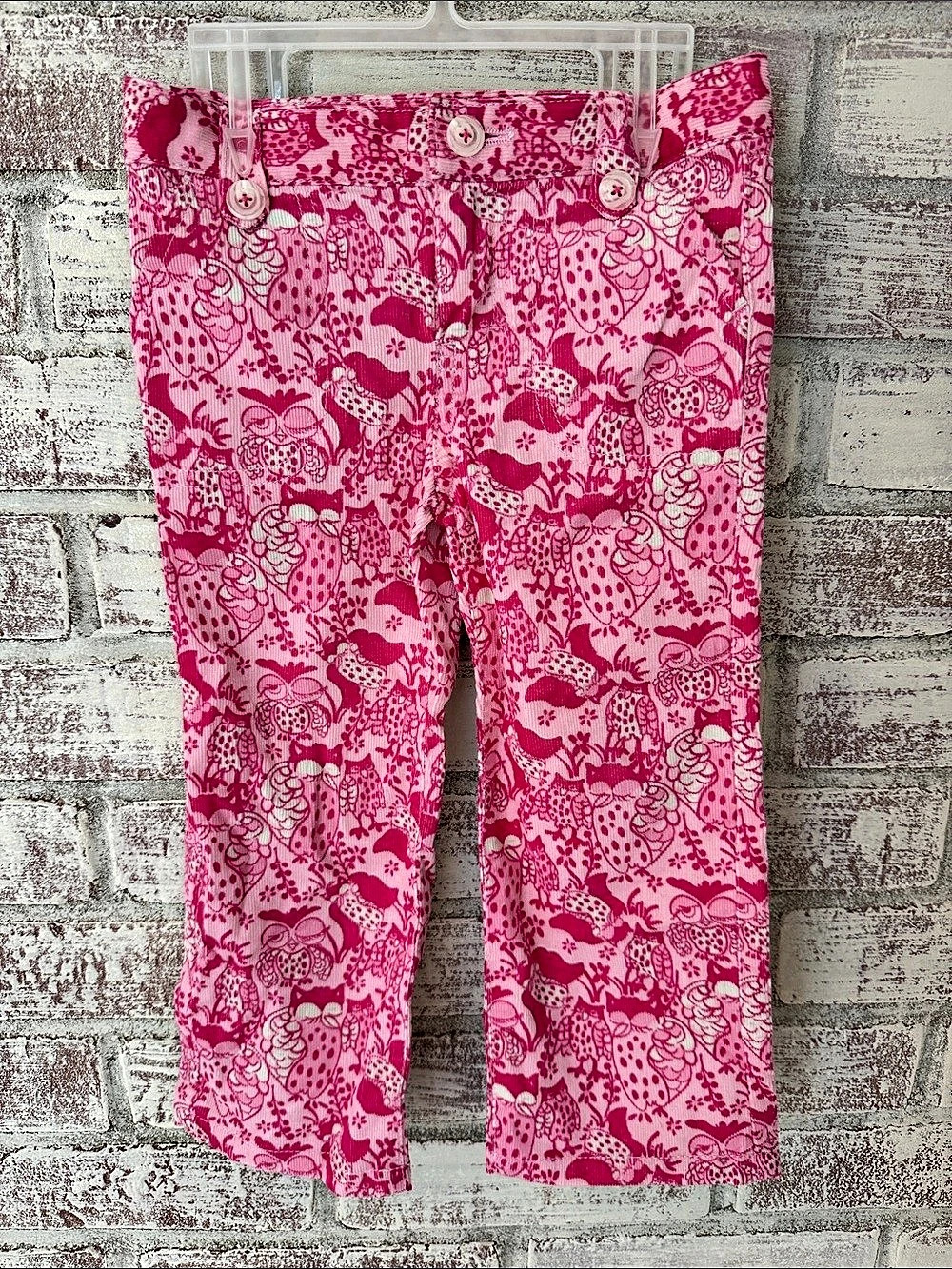 Lilly Pulitzer Girls Floral Pants Size 2